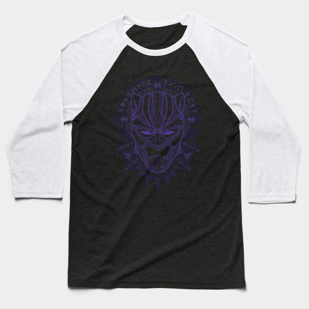 Black Panther Shirt (Purple) Baseball T-Shirt by tinman888